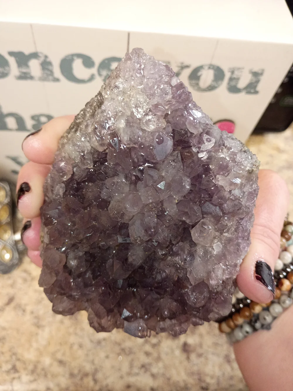 Uruguay Amethyst Geode Decorative Accent